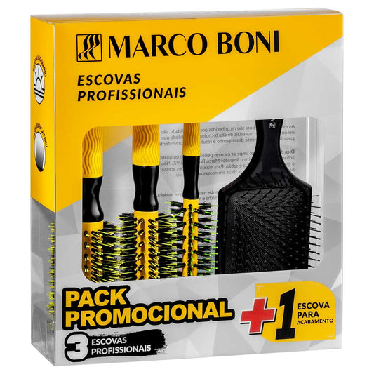 Kit Esencial de cepillos para Profesionales Marco Boni – cepillos Térmicos y Raqueta
