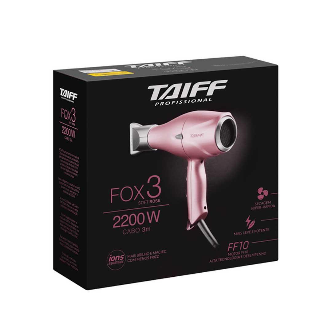 Secador Taiff Fox 3 Soft Rose 2200 W