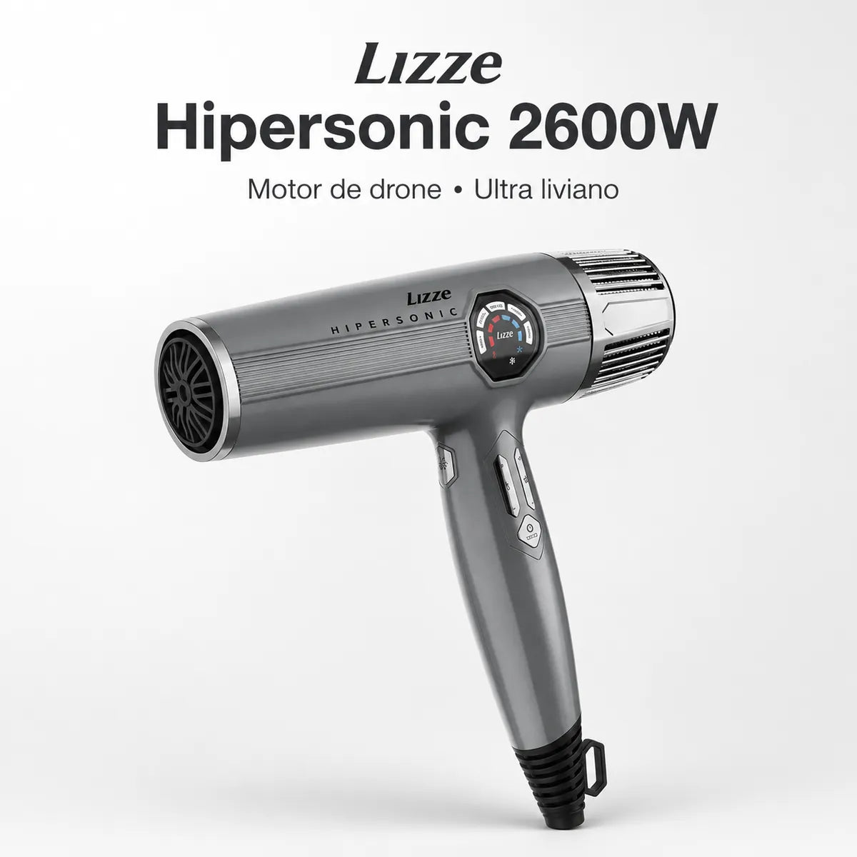 Secador de cabello Profesional Lizze Hipersonic 2600W Motor DIGITAL